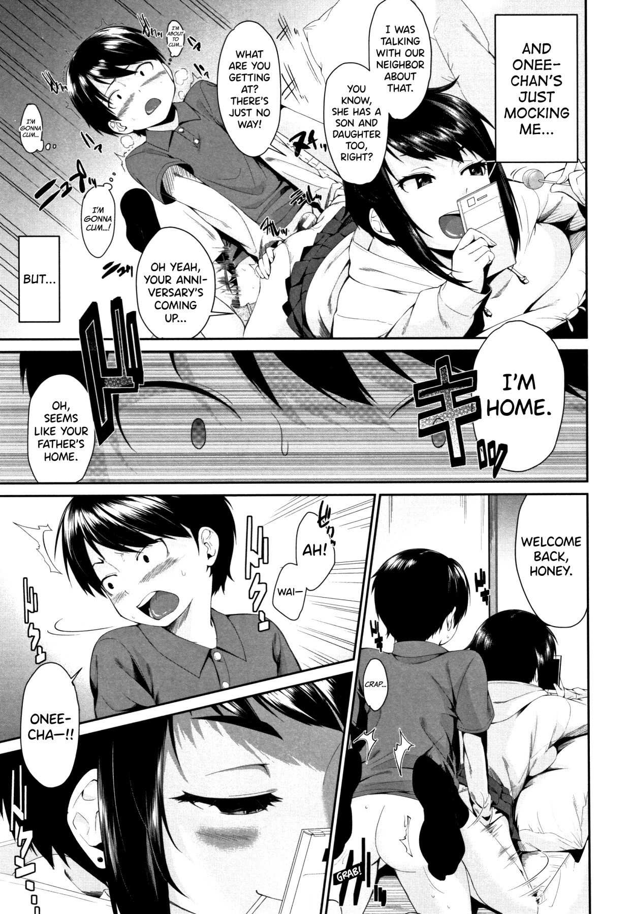 Hentai Manga Comic-Come with your sister!-Read-12